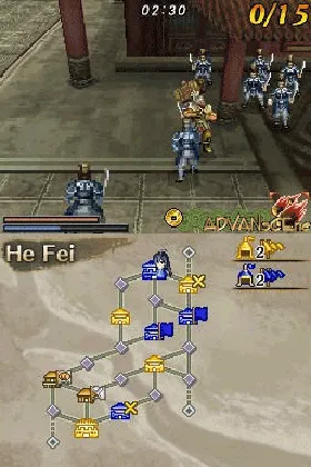 Dynasty Warriors DS - Fighter's Battle (USA) screen shot game playing